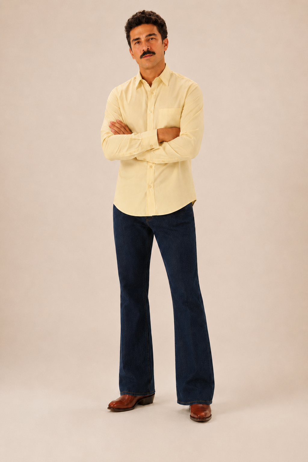 Butter Yellow Premium Cotton Casual Shirt
