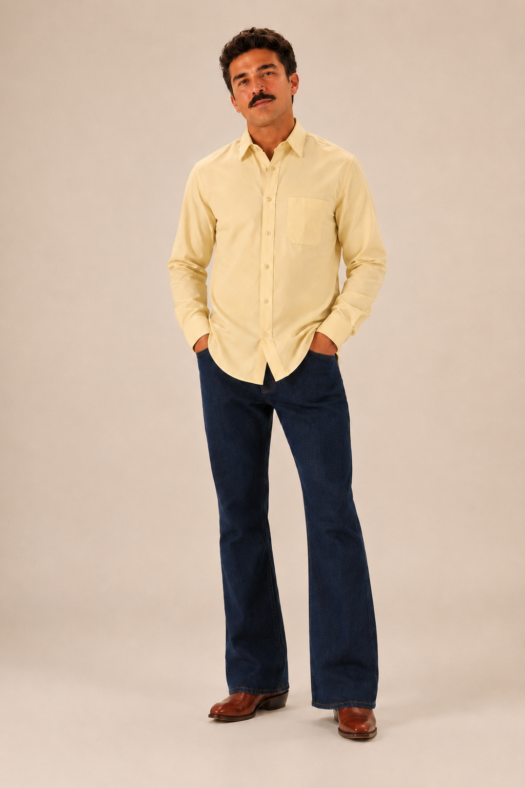 Butter Yellow Premium Cotton Casual Shirt
