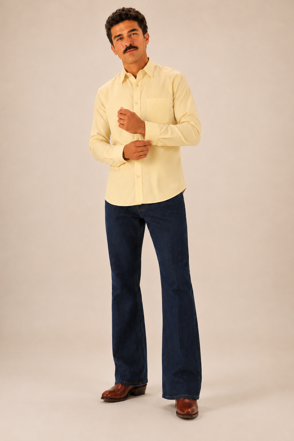 Butter Yellow Premium Cotton Casual Shirt