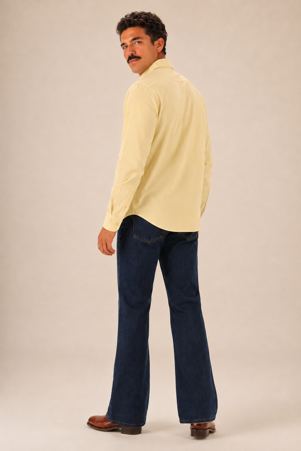 Butter Yellow Premium Cotton Casual Shirt
