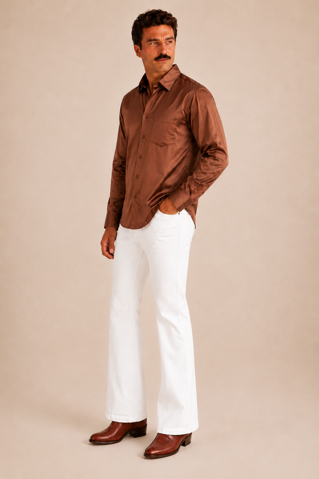 Chocolate Premium Cotton Casual Shirt
