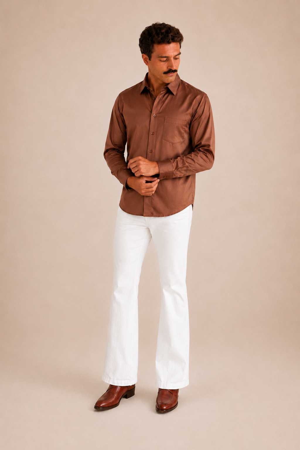 Chocolate Premium Cotton Casual Shirt