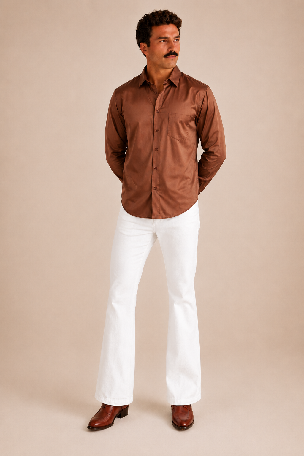 Chocolate Premium Cotton Casual Shirt