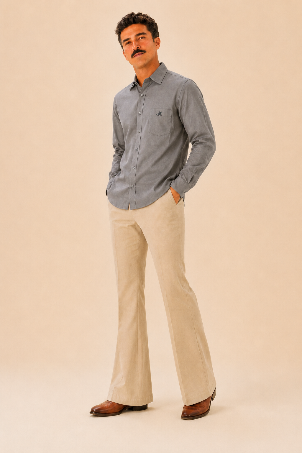 Grey Premium Cotton Casual Shirt