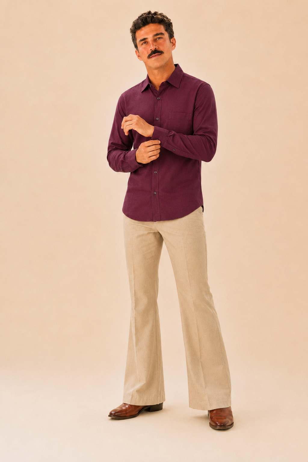 Maroon Premium Cotton Casual Shirt