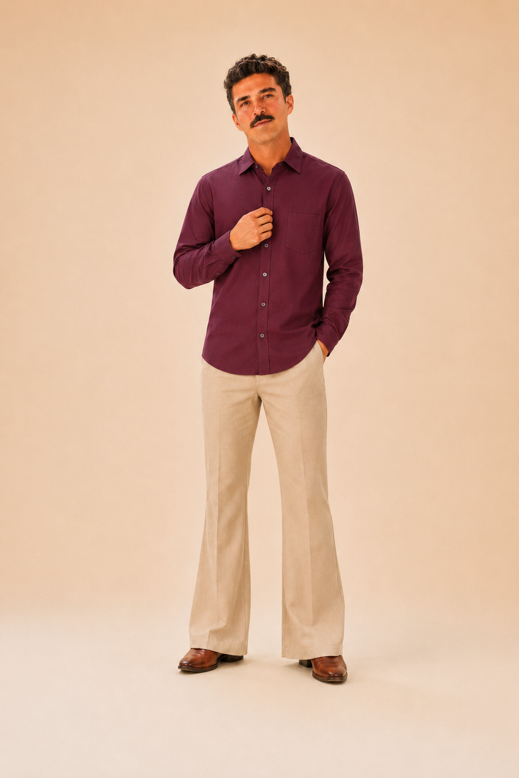 Maroon Premium Cotton Casual Shirt