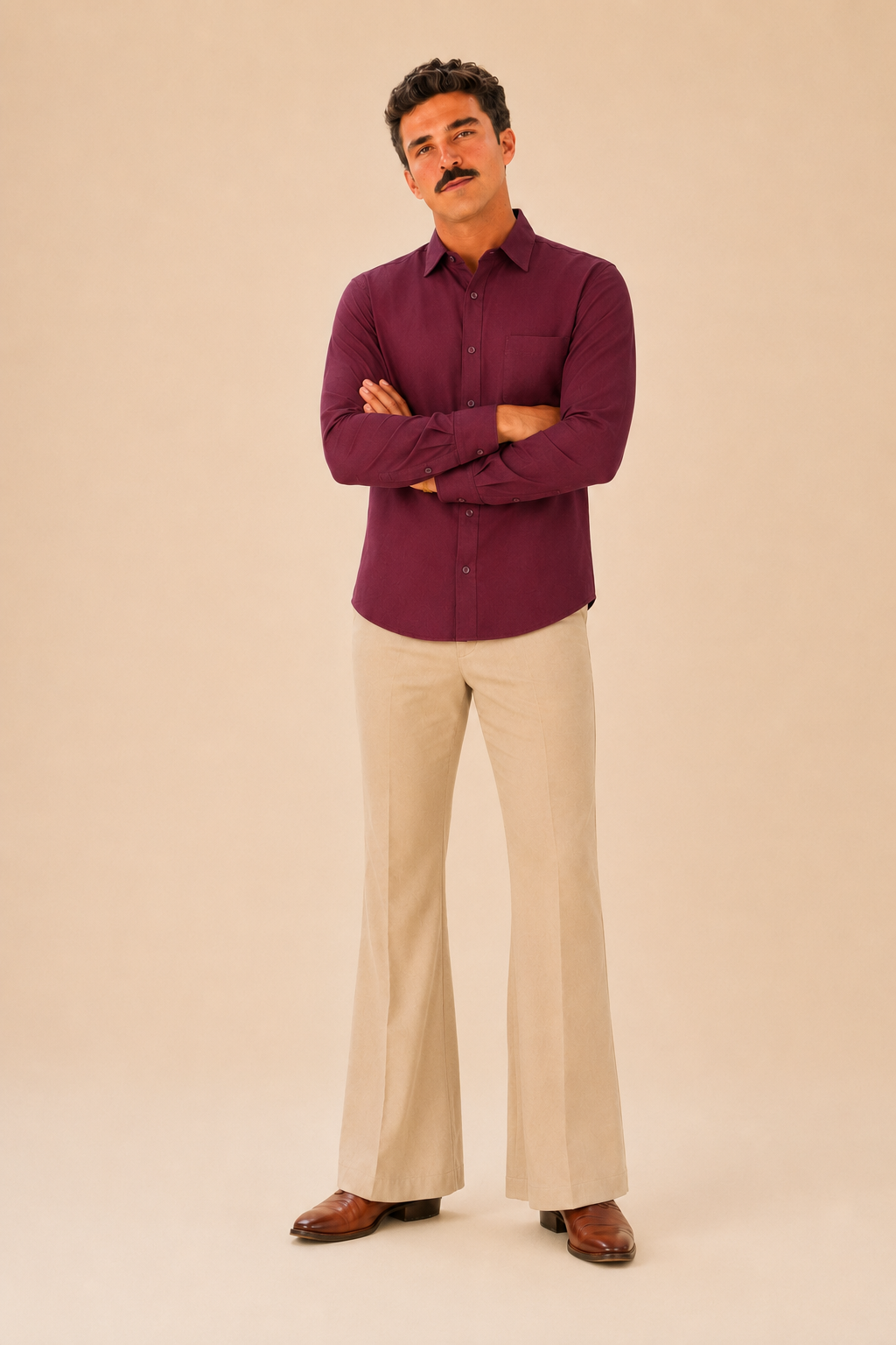Maroon Premium Cotton Casual Shirt