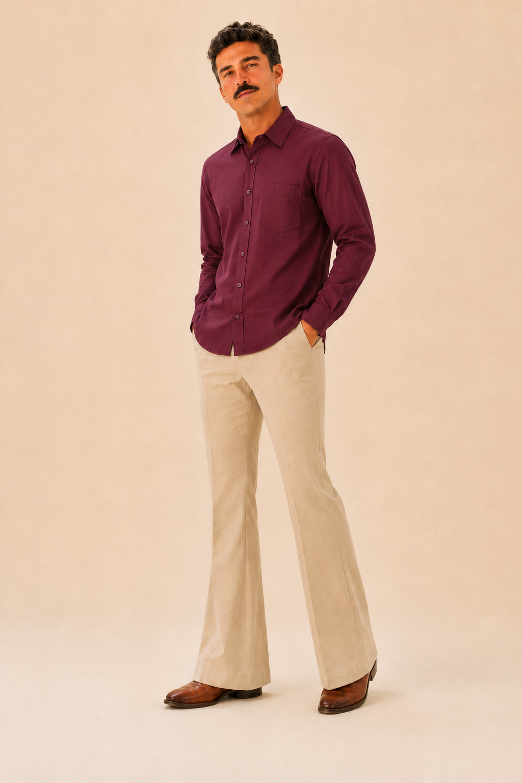 Maroon Premium Cotton Casual Shirt