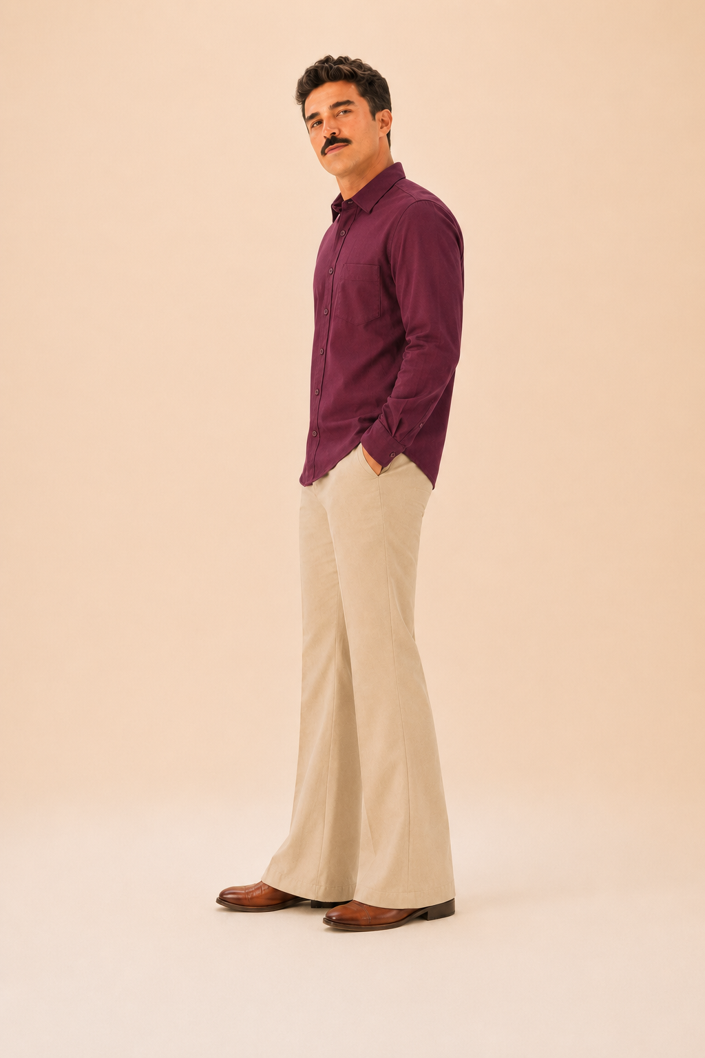 Maroon Premium Cotton Casual Shirt