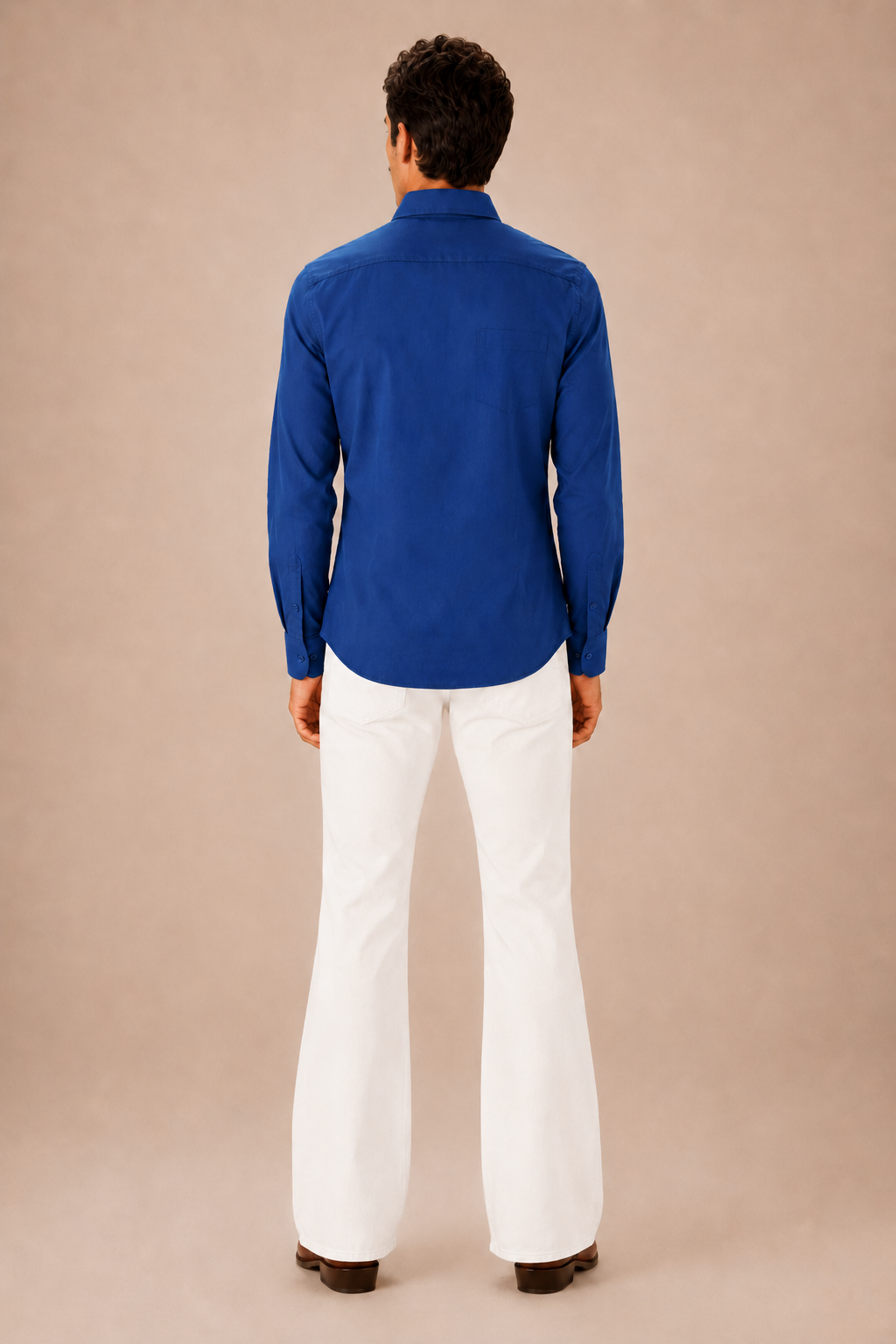 Dark Blue Premium Cotton Casual Shirt