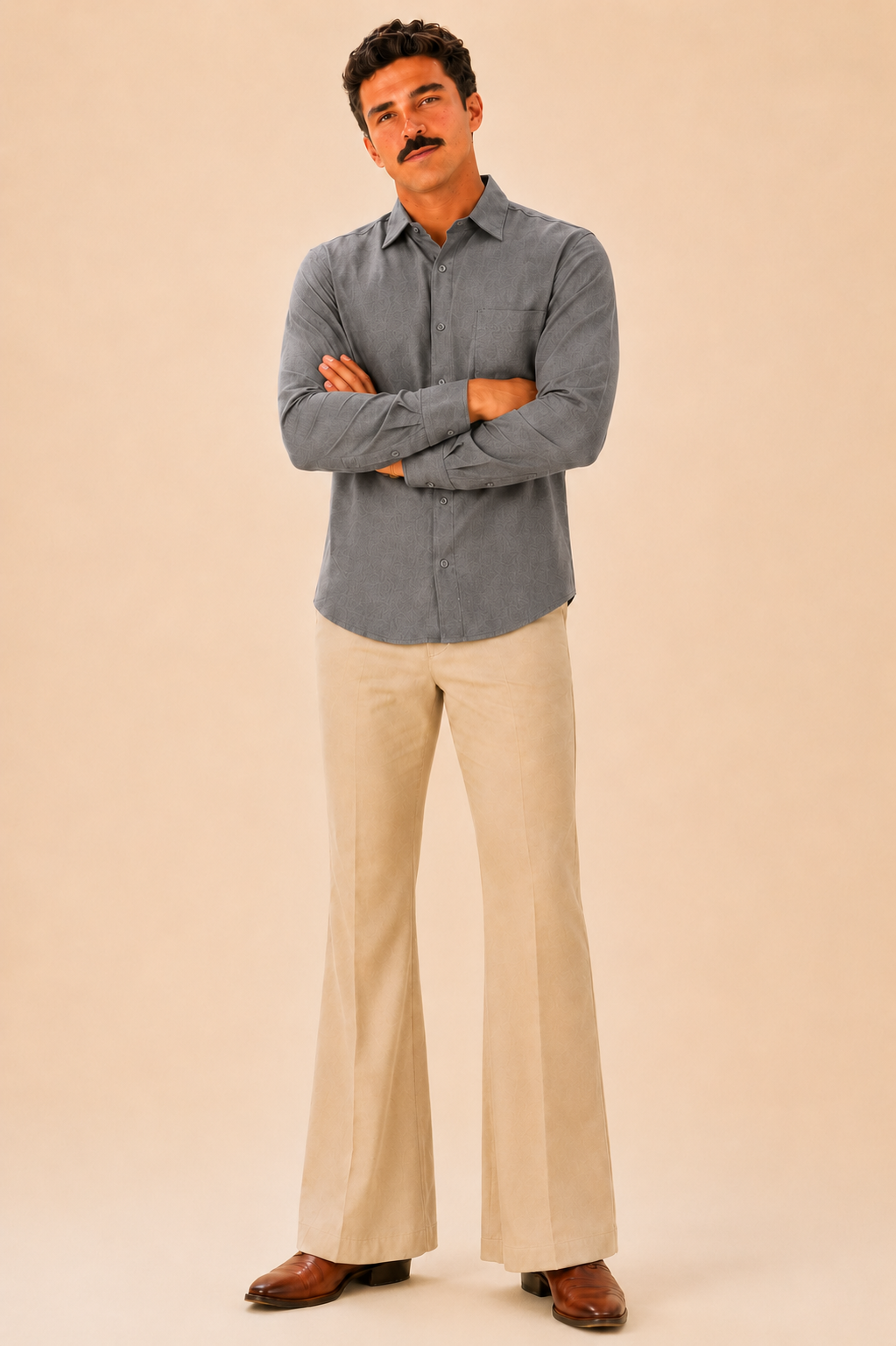 Grey Premium Cotton Casual Shirt