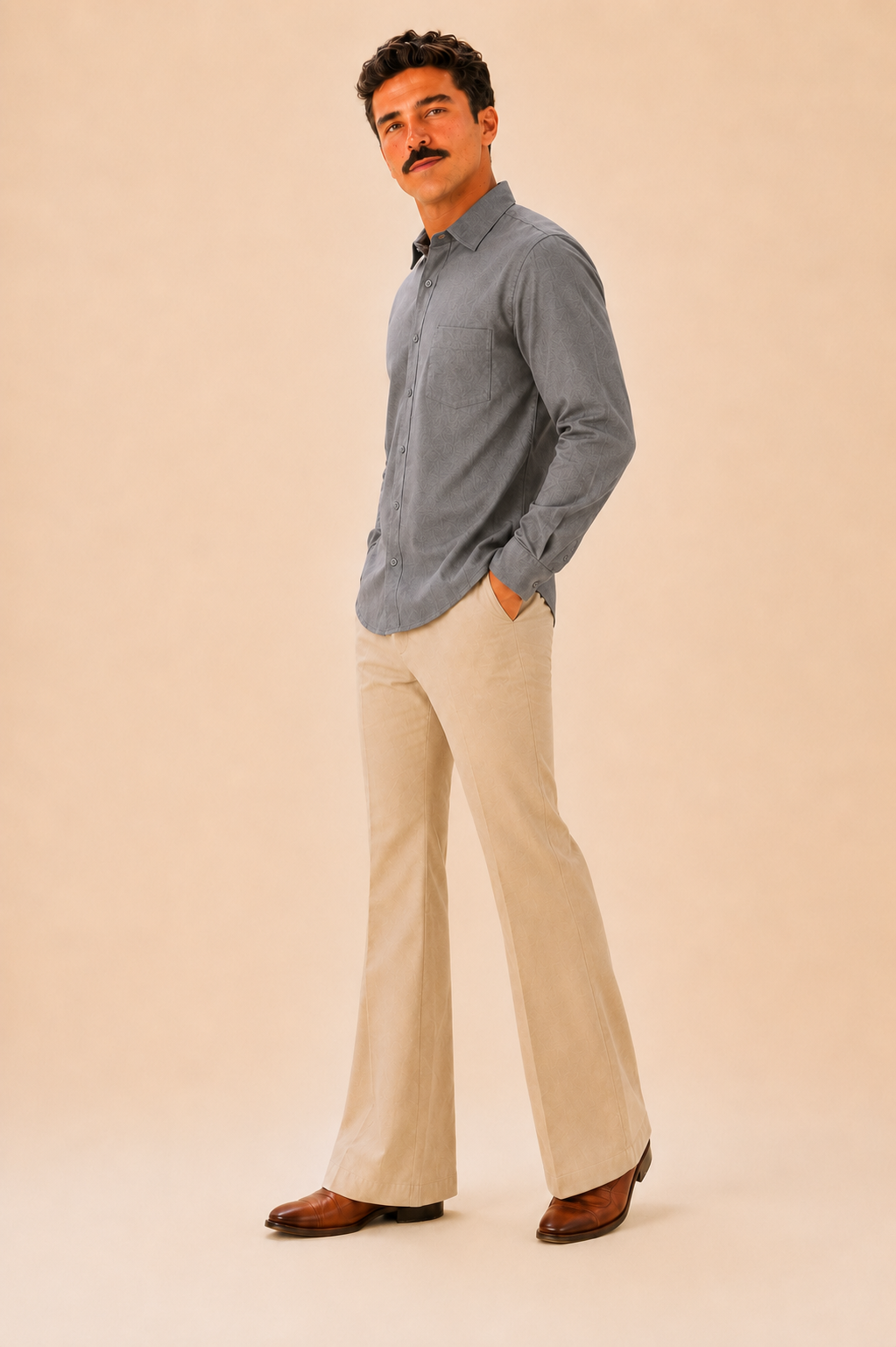 Grey Premium Cotton Casual Shirt