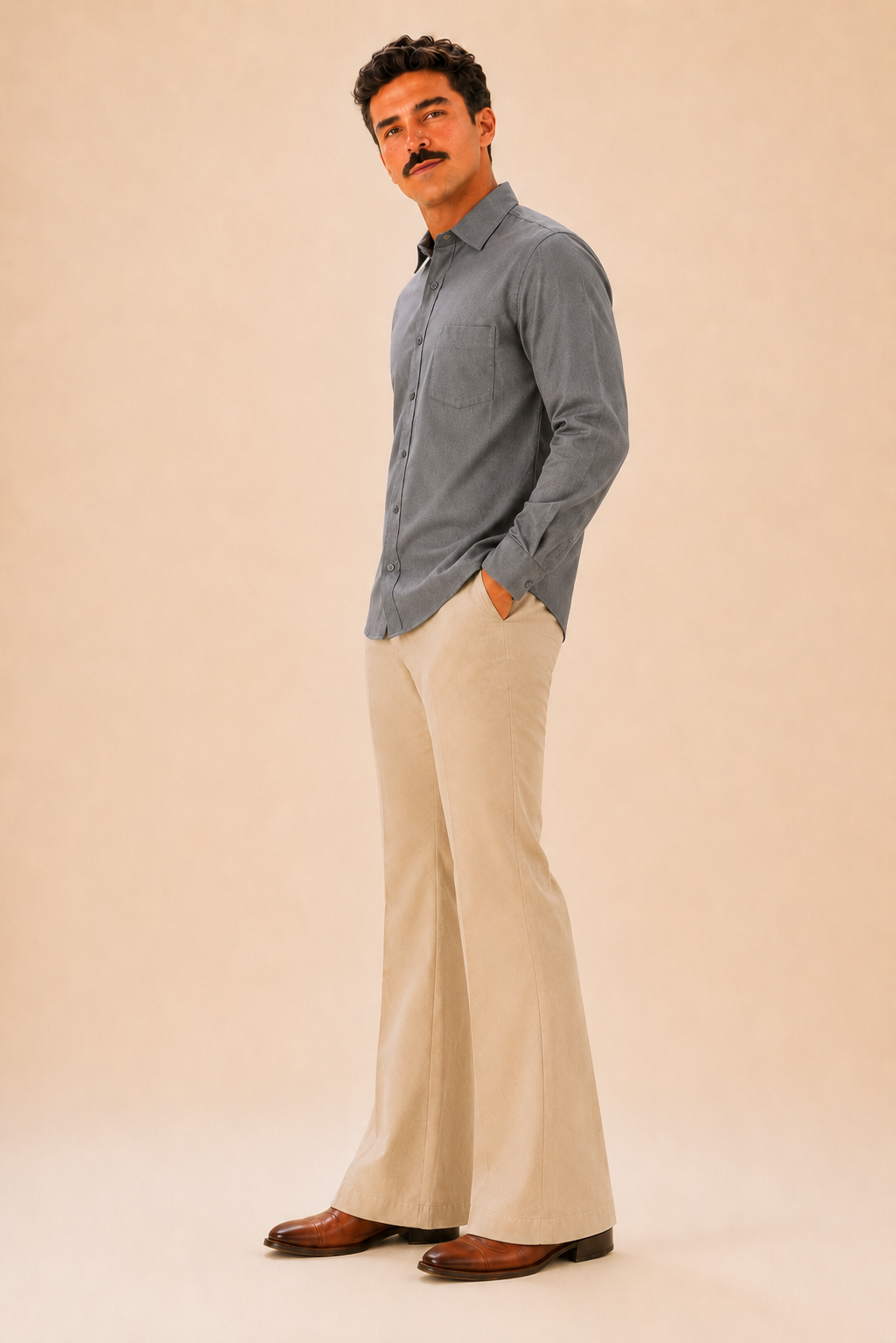 Grey Premium Cotton Casual Shirt