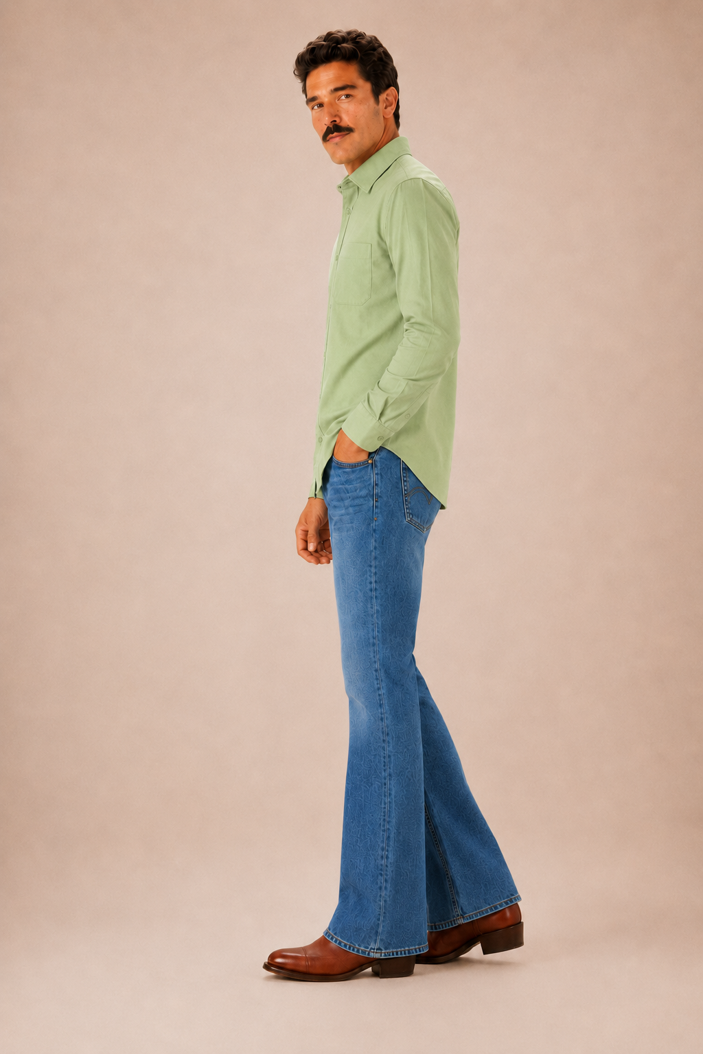 Light Green Premium Cotton Casual Shirt